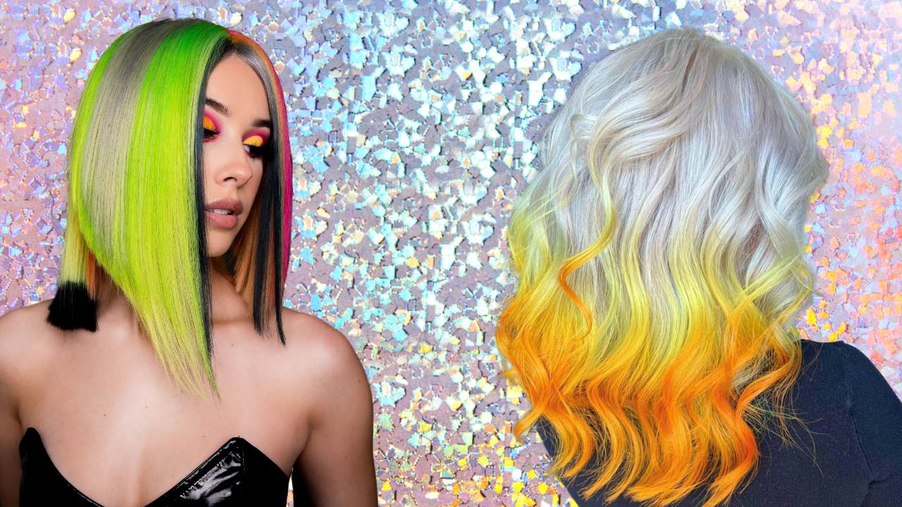 Check out these tutorials to create two gorgeous, vivid neon hairstyles from PRAVANA senior artistic educators.