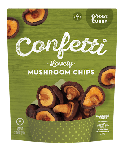 Confetti Green Curry Mushroom Chips
