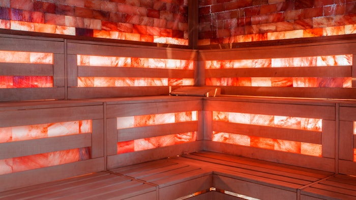 Pink salt room