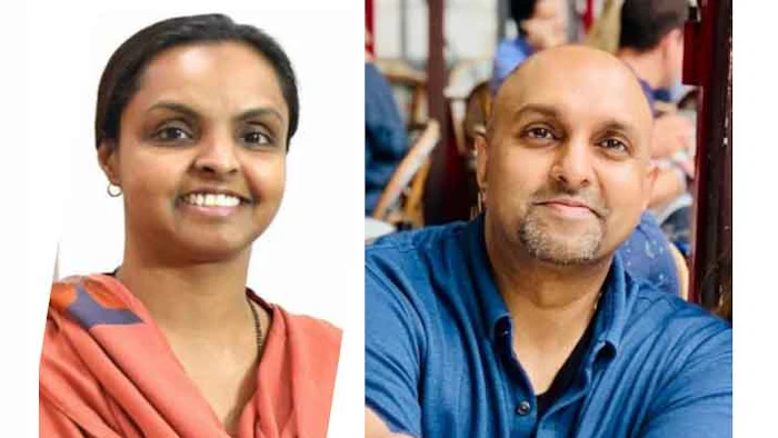 From L: Anju Majeed, Ph.D., and Shaheen Majeed