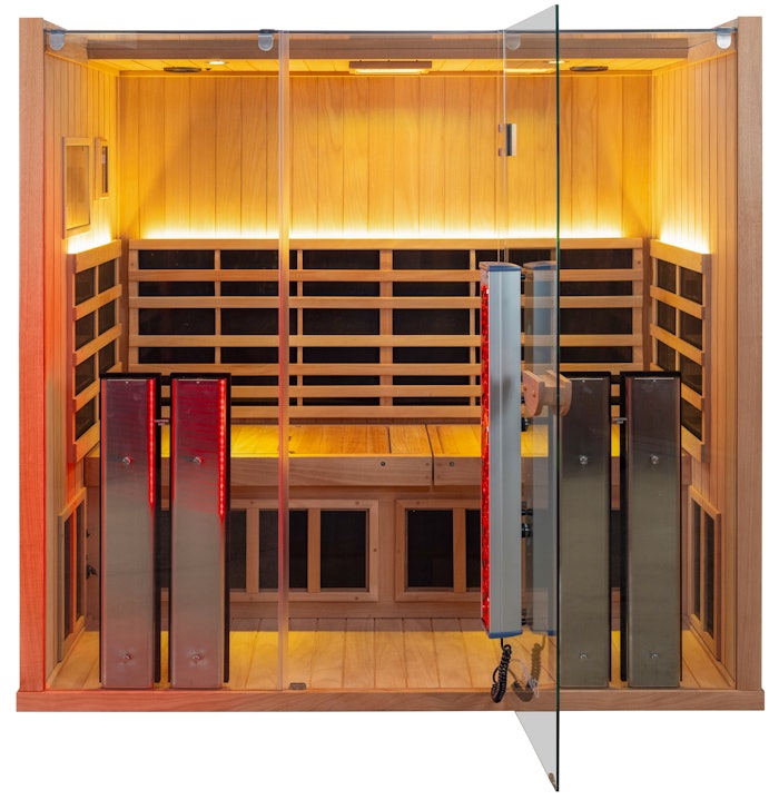 Clearlight Sanctuary Professional 5 is designed to enhance the sauna experience for your clients.