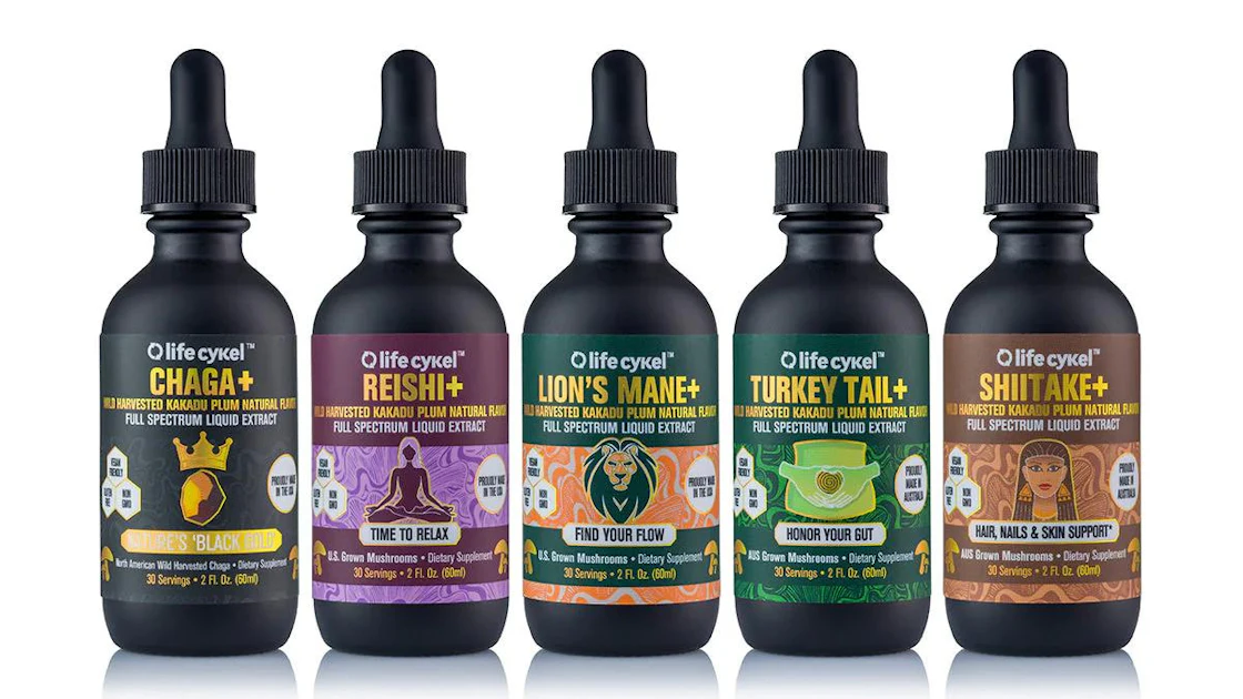 Chaga Ritual Set Chaga Biohacker Set Includes Five Mushroom Extracts Infused with Kakadu ...