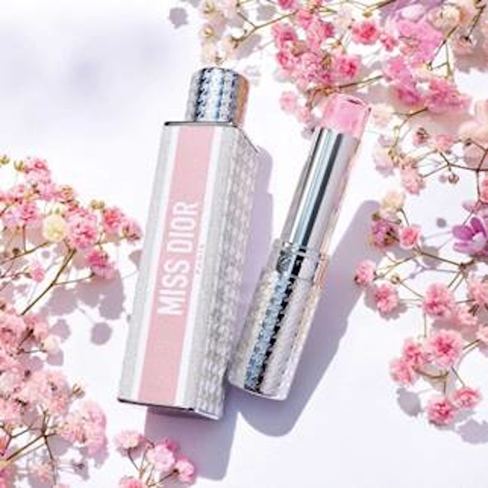 The solid perfumes are housed in a vibrant pink translucent stick and feature an alcohol-free formula.