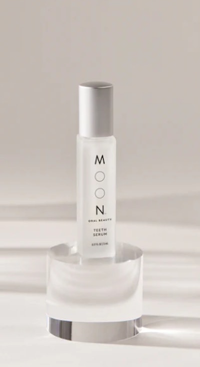 Moon’s Luminous Shine Teeth Serum features hydrating hyaluronic acid, anti-inflammatory and antibacterial aloe vera, and whitening hydrogen and urea peroxides.