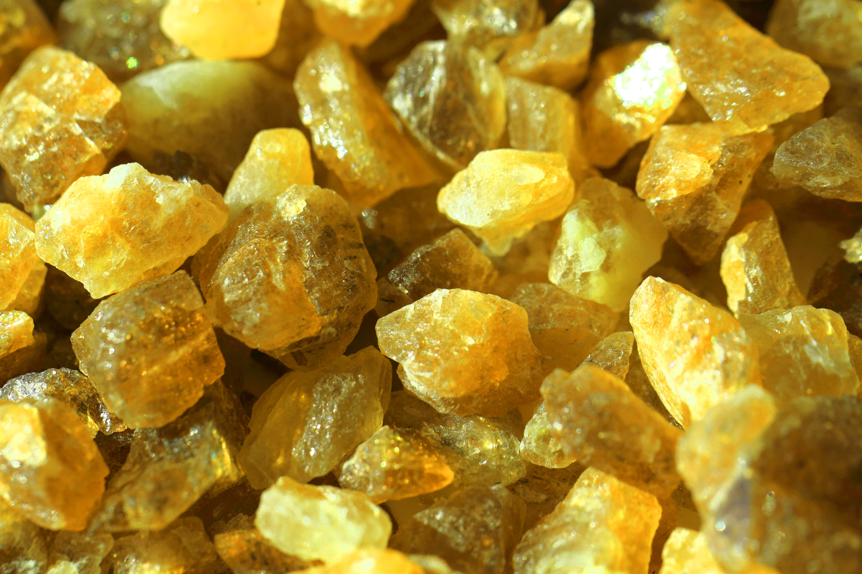 Sulfur crystals