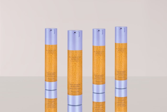 “We’re excited to introduce Hydrosome H2O as the latest technology innovation in our hero product,” says Laura Lum, co-president of Meaningful Beauty. “We’re the first in the beauty industry to supercharge our revolutionary serum with this breakthrough technology designed to deliver best-in-class ingredients deeper into the skin for better absorption.'