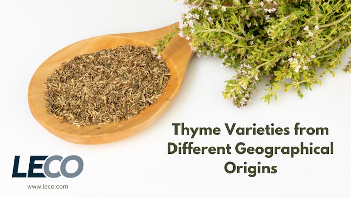 Thyme Varieties From Different Geographical Origins