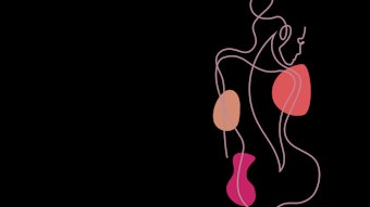 illustration of a woman's silhouette, minimal drawing, body shape concept