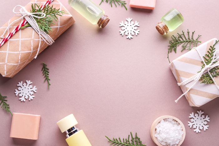 holiday skin care and presents at the spa