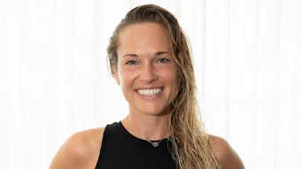 Nadine Tonnis in workout outfit posing for camera