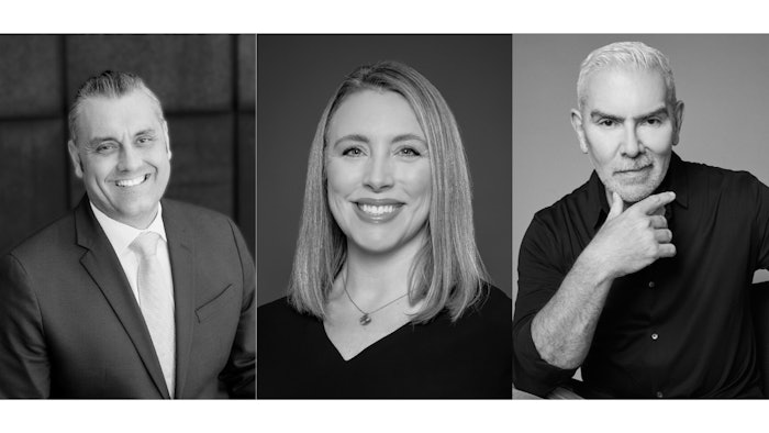 From L to R: Scott Guinter, Aubrey Schutté and John Moroney join Beautynova Americas.