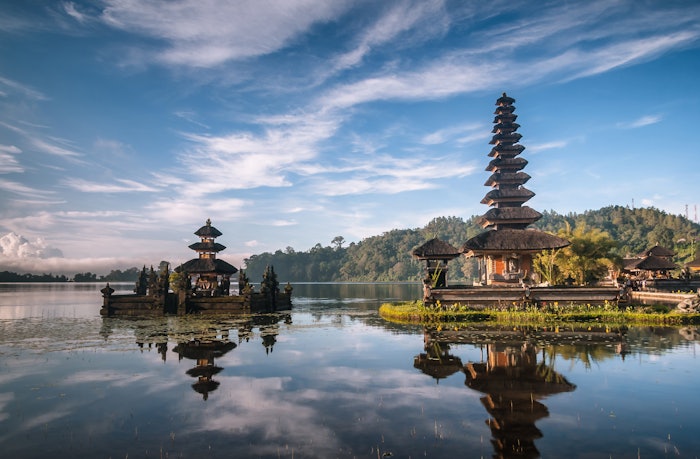 View od a Temple at Bali Indonesia