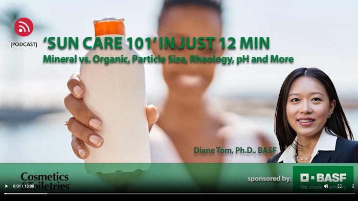 BASF sunscreen 101 podcast thumbnail Diane Tom