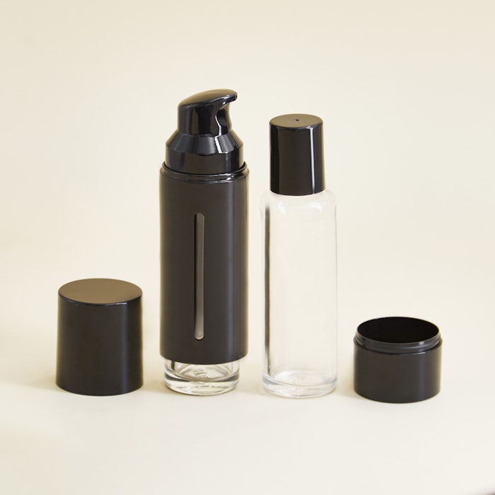 Baralan's Premium Re-Charge System was designed to preserve the hygiene of formulations and ensure easy replacement inside the main plastic container.