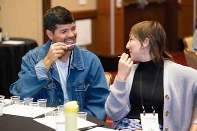 NotCo's Francisco Calvero and Cindy Sigler, Ph.D., at the pre-Flavorcon Organoleptic Panel.