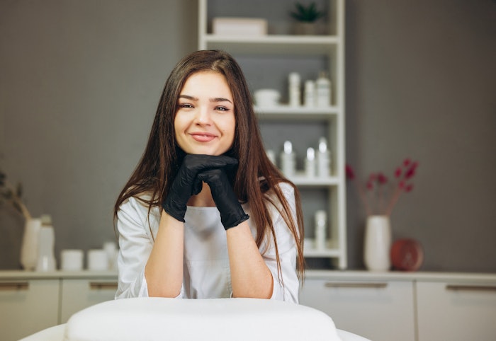 Esthetician in a spa