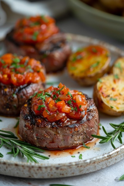 Twenty ppm would be a starting point in a subtly roasted beef flavor.