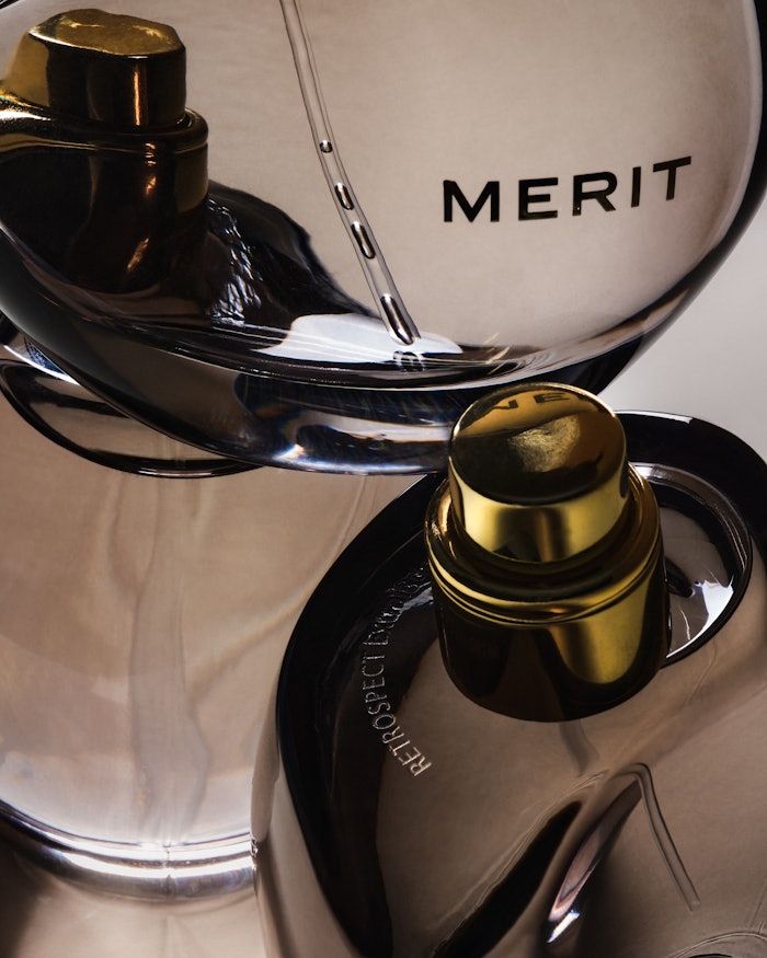 Merit&rsquo;s first fragrance, Retrospect Extrait de Parfum.