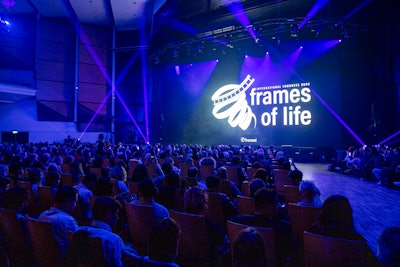 Framesi International Congress Stage, featuring Frames of Life projection.