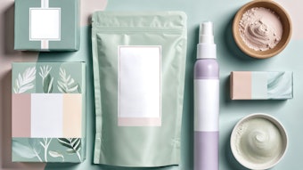 female intimate wellness packaging product, mood board with soothing, pastel color