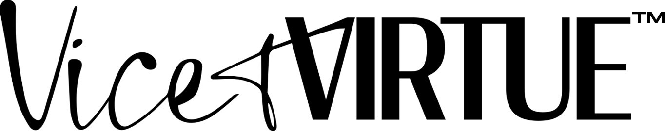 Vice And Virtue Black Wordmark Logo