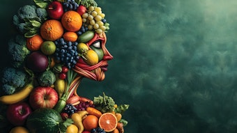 Image of face with food