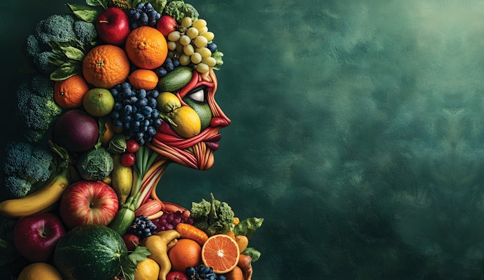 Image of face with food