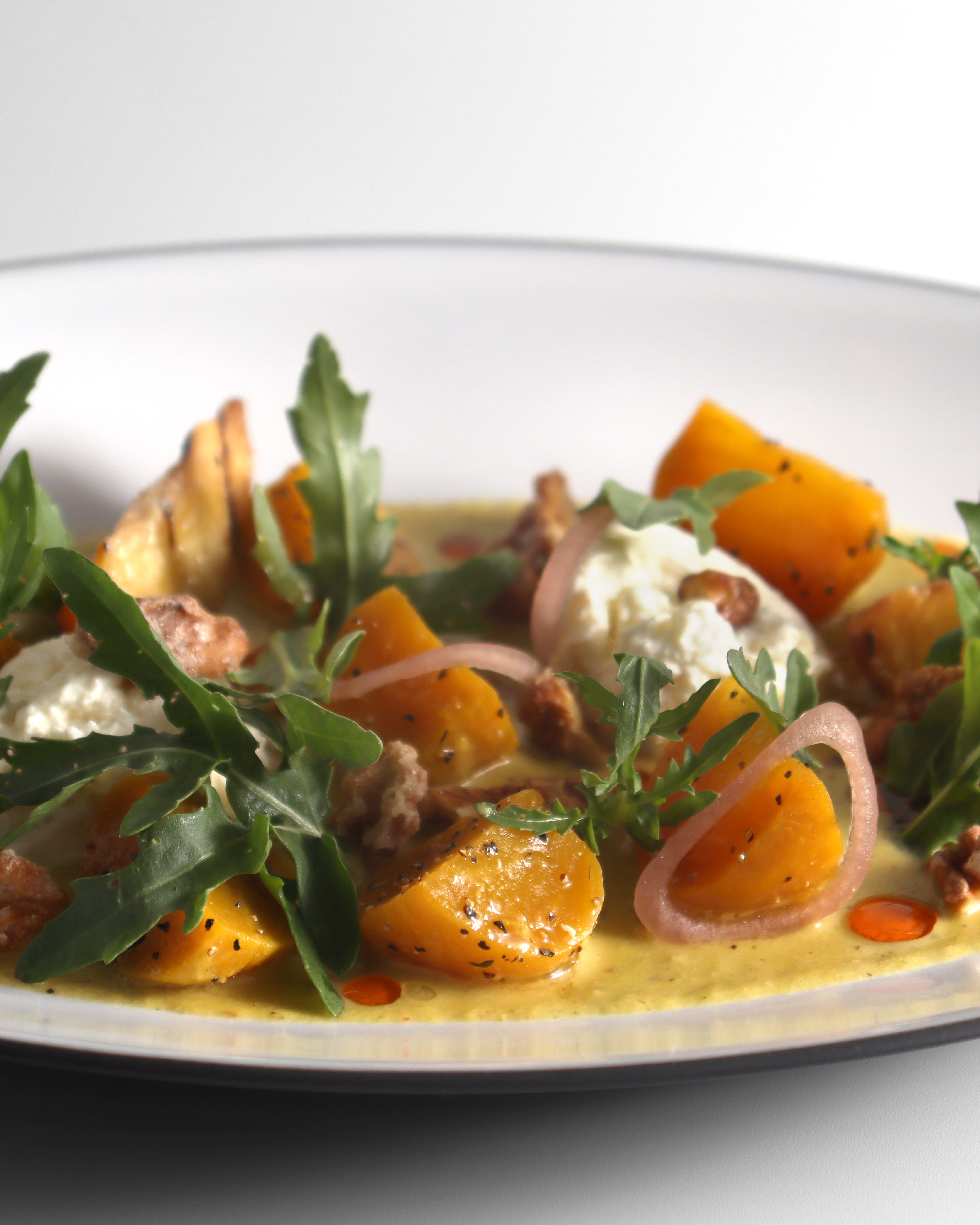 Oven-roasted golden beets