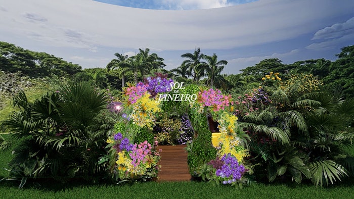 The Jardim Sol de Janeiro exhibit was created in collaboration with three emerging Brazilian artists.