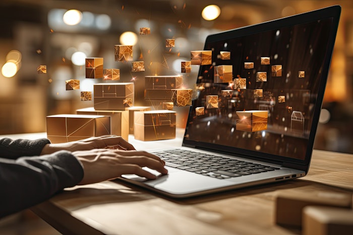 Computer with online purchases