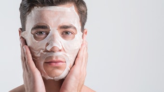 Male with a face mask on at the spa