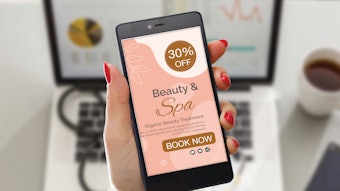 Spa marketing on a phone