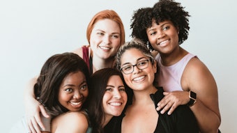Group of active women