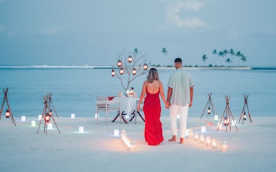 Romantic Beach Dinner at Kuda Villingili
