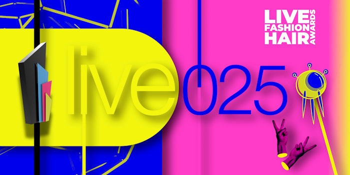 LIVE025 logo from the Live Fashion Hair Awards