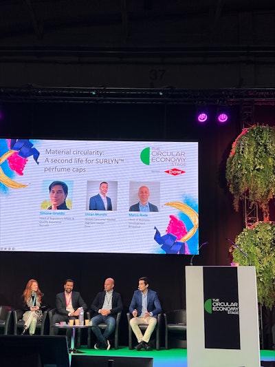 Dow, Brivaplast, and TecnoGi are repurposing perfume caps manufactured with Dow’s Surlyn resin that do not meet the strict production standards required for luxury packaging.