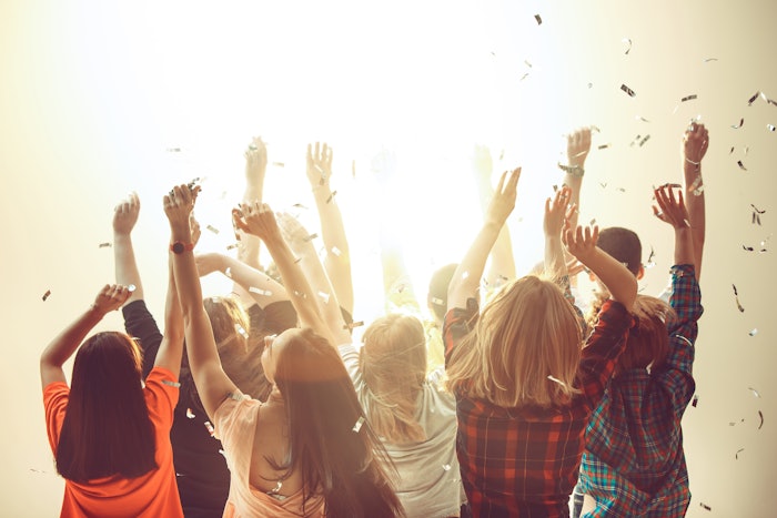 people celebrating together
