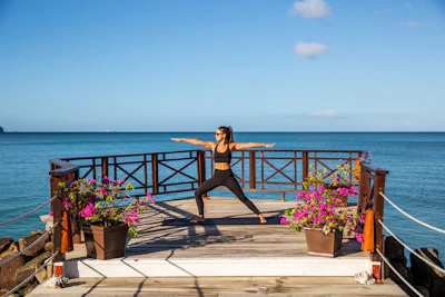 Calabash Cove Resort and Spa Morning Stretching