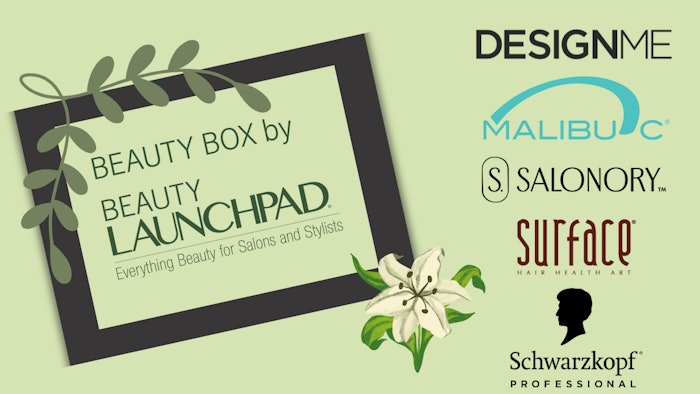Beauty Launchpad Green Beauty Box and participating brand logos.