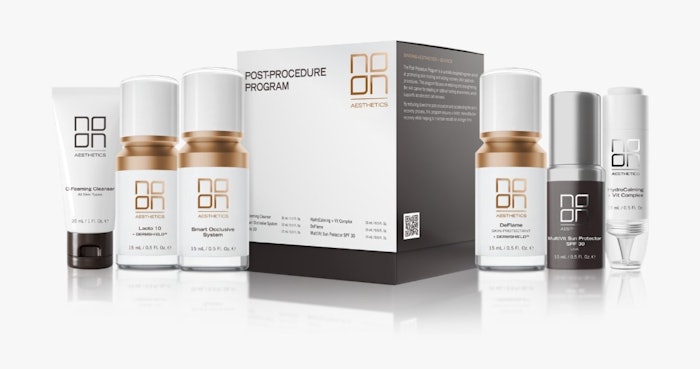 Noon Aesthetics, a medical-grade skincare provider, has commenced a rebranding consisting of an updated logo and packaging design.