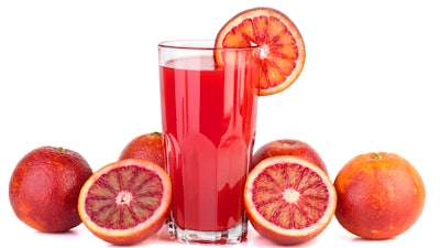 The Head-Block fraction ex Orange ingredient can be used in blood orange applications.