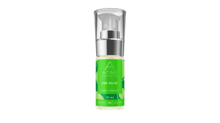 Protect skin from sun damage to improve skin texture with Zinc Relief by Rhonda Allison.