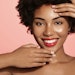 Beautiful Brown Woman With Glowing Skin Short Kinky Hair