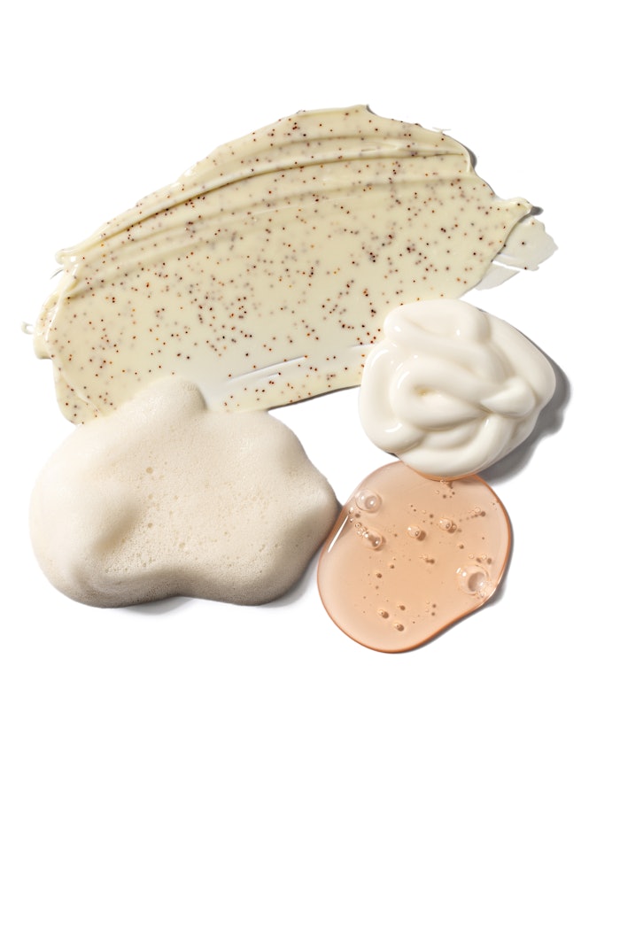 Various Skin Care Product Textures