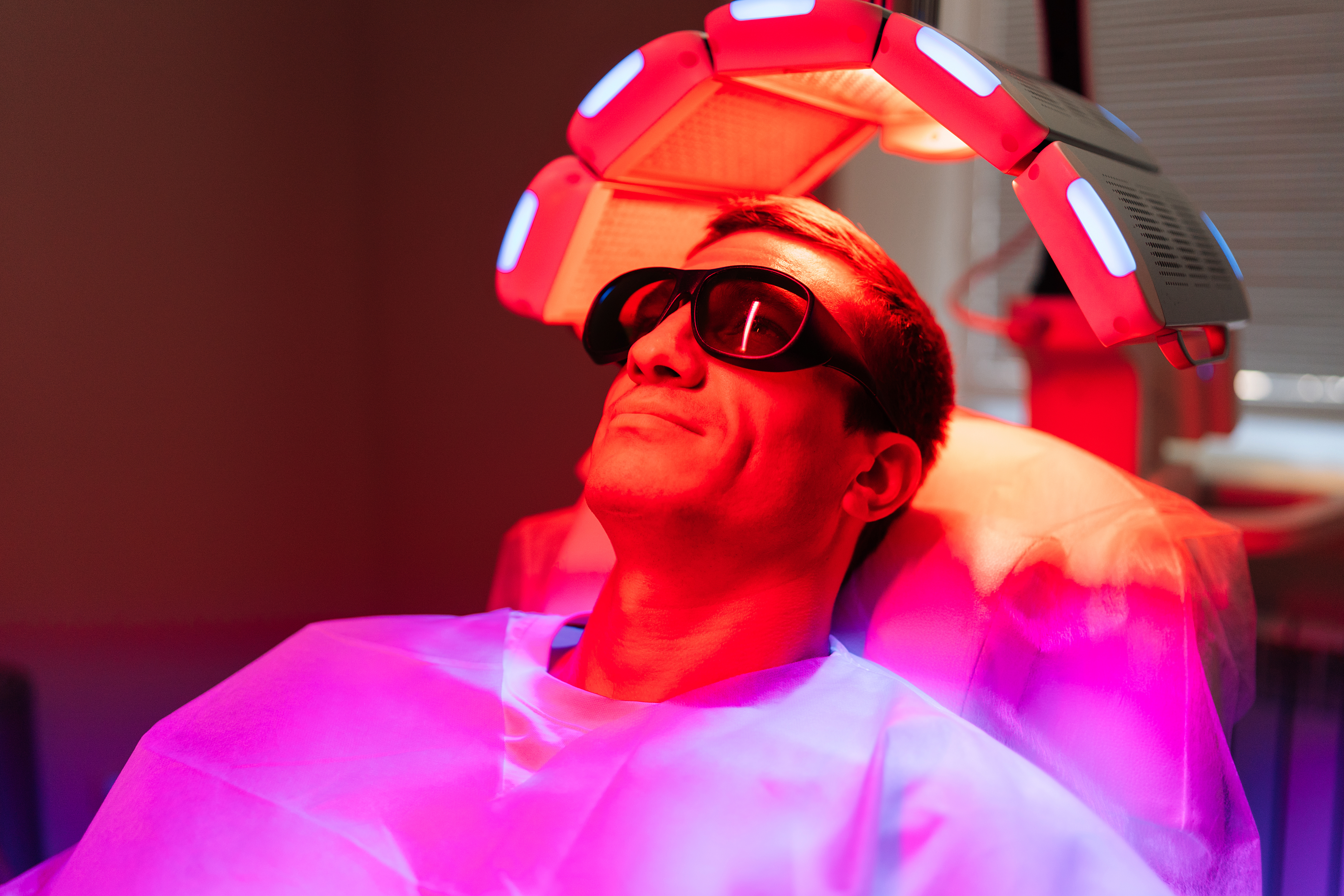 Photodynamic therapy (PDT) uses a light-sensitive drug activated by a specific light source to destroy abnormal cells.