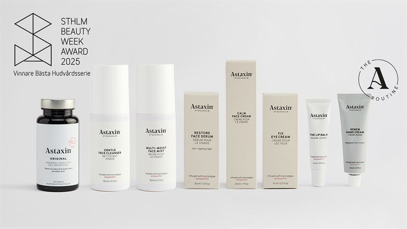 All products in the series are enriched with astaxanthin, which together with carefully selected active ingredients support skin health.