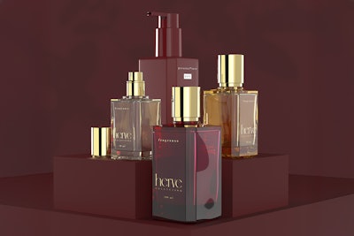 Decorative finishes for the Herve Collection emphasize size differences with tonal contrasts.