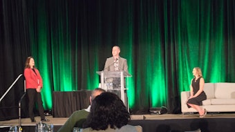 Tony Abboud speaking after being awarded the Alan B. & Jeanette Black Award by the the Society of Cosmetic Chemists (SCC).