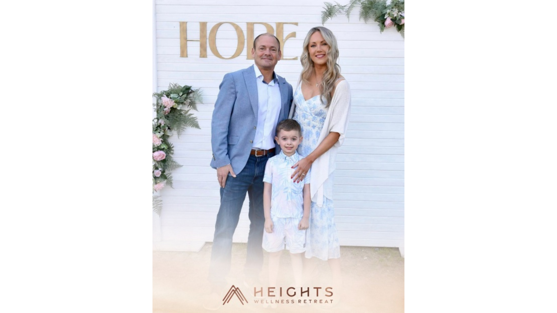 Brian and Desi Godwin with their son.