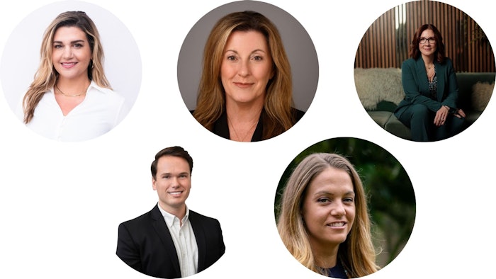 Top, from left to right: Katlyn Hatcher, Christina Quinn and Deirdre Strunk. Bottom, from left to right: Taylor Fields, Jennifer Holzworth.